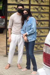 Sushmita Sen snapped with Rohman Shawl around the town