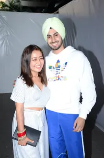 Neha kakkar and Rohan Preet Singh snapped around the town!