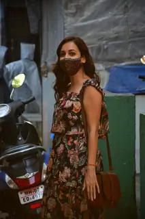 Dia Mirza snapped at Bandra