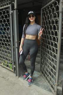 Amyra Dastur snapped outside dance studio