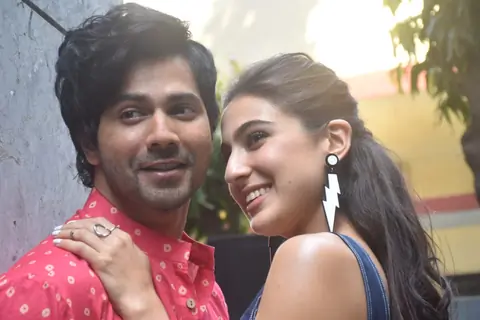 Sara Ali Khan, Varun Dhawan at the promotions of Coolie No. 1
