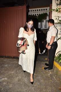 Bhumi Pednekar snapped at at Lara Dutta's house in Bandra