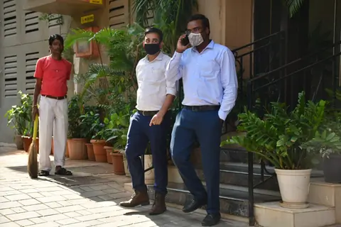 Narcotics Control Bureau (NCB) officers snapped outsider Arjun Rampal's residence!