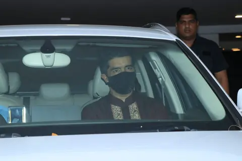 Manish Malhotra snapped at Karan Johar's residence!