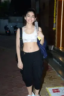 Alaya F snapped at dance classes in Andheri