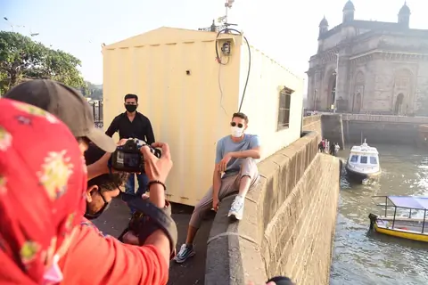 Siddhant Chaturvedi snapped at Gateway of India