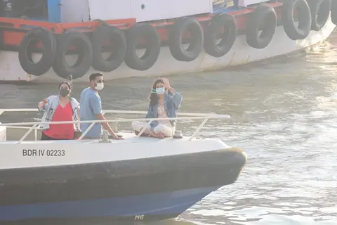 Siddhant Chaturvedi and Ananya Panday snapped at Gateway of India