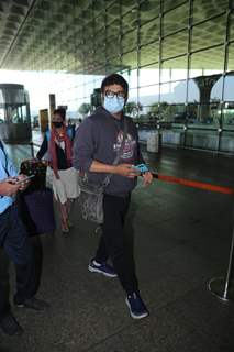 R. Madhavan snapped at airport
