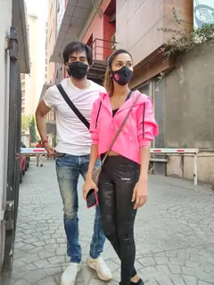 Erica Fernandes and Harshad Chopda snapped around the town!