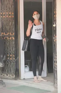 Sharmin Segal snapped at outside Pilates 