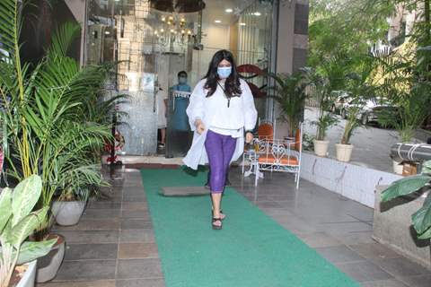 Ekta Kapoor spotted outside Mauh salon