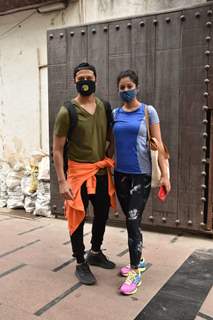 Ishita Dutta and Vatsal Sheth snapped at gym in Juhu! 
