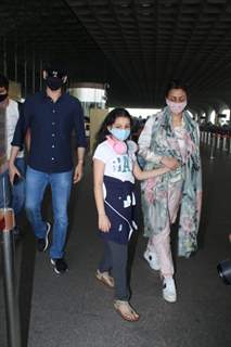 Mahesh Babu and family at Airport