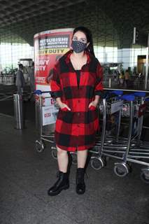 Warina Hussain snapped at Airport
