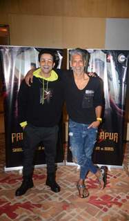 Milind Soman and Sahil Salathia at the promotions of Paurashpur