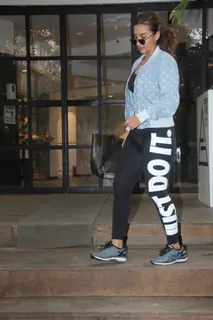 Patralekha spotted outside gym in Bandra