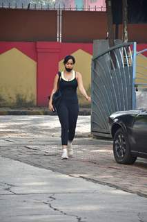 Neha Sharma snapped outside gym!