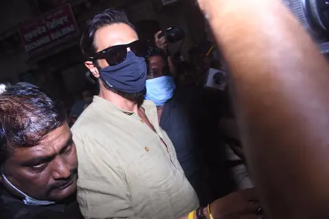 Arjun Rampal snapped leaving NCB office
