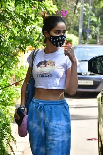 Ananya Pandey spotted at salon in Bandra