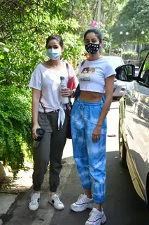 Ananya Pandey with mom spotted at salon in Bandra
