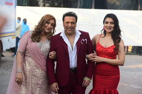 Govinda at the shoot of Zee TV's Indian Pro Music League