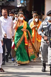 Kangana Ranaut visits Mumba Devi and Shri Siddhivinayak Temple in Mumbai