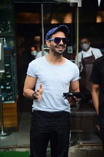 Aparshakti Khurana snapped at Silver Beach Cafe in Juhu