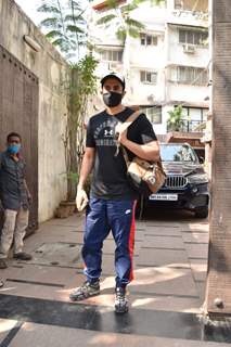 Sunny Singh snapped outside gym