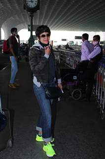 Mandira Bedi snapped at airport