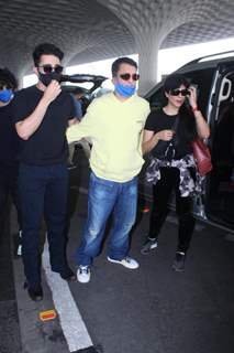 Sajid Nadiadwala and family snapped at Airport