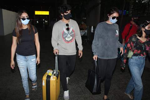 Aditya Seal and Krystle D'Souza snapped at airport