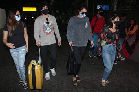 Aditya Seal and Krystle D'Souza snapped at airport