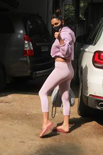 Kiara Advani snapped outside gym