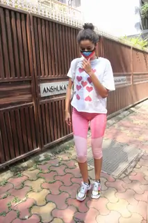 Ananya Panday snapped at Yoga classes