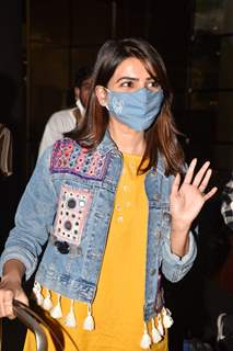 Samantha Prabhu snapped at Airport