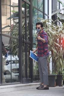 Varun Dhawan snapped at Maddock office in Santacruz