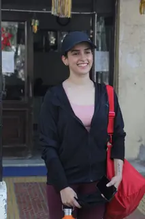 Sanya Malhotra snapped in Santacruz