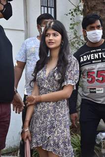 Anjini Dhawan snapped leaving Alibaug after Varun-Natasha's wedding