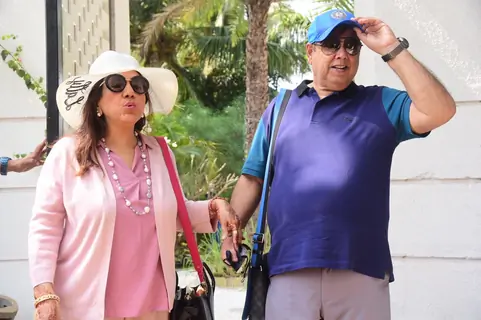 David Dhawan snapped leaving Alibaug after Varun-Natasha's wedding