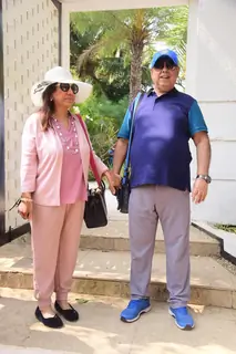 David Dhawan snapped leaving Alibaug after Varun-Natasha's wedding