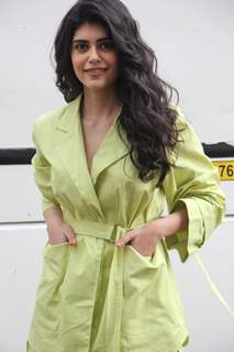 Sanjana Sanghi snapped at the sets of Indian Idol 