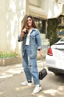 Nimrat Kaur snapped at salon in Juhu