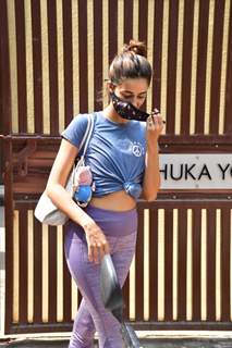 Ananya Panday snapped outside yoga classes