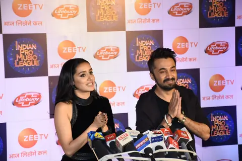 Shraddha Kapoor and Abhishek Kapoor at a shoot in Filmcity