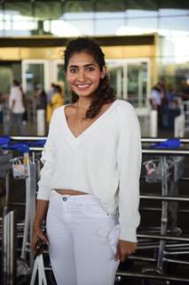 Gyaneshwari Kandregula snapped at airport