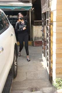 Rhea Chakraborty snapped leaving gym