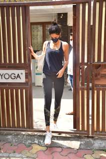 Ananya Panday snapped outside yoga classes
