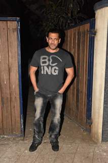 Salman Khan snapped outside a recording studio!