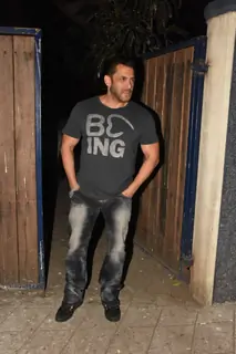 Salman Khan snapped outside a recording studio!