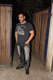 Salman Khan snapped outside a recording studio!